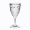 Diamond Cut Plastic Wine Glasses Set of 4 (12oz), BPA Free Acrylic Wine Glass Set, Unbreakable Red Wine Glasses, White Wine Glasses