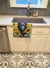 Belgian Sheepdog in Sunflowers Kitchen Towel Dish Cloths Guest Hand Towel Decorative Bathroom Towel for Face,Tea, Dishcloth, Kitchen and Bath